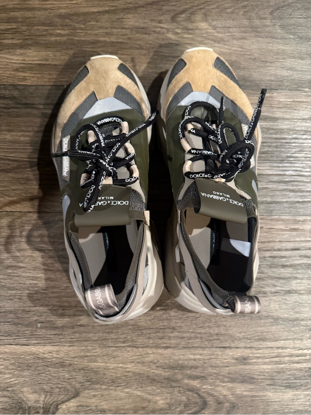     Dolce & Gabbana Green Metallic Daymaster Shoes